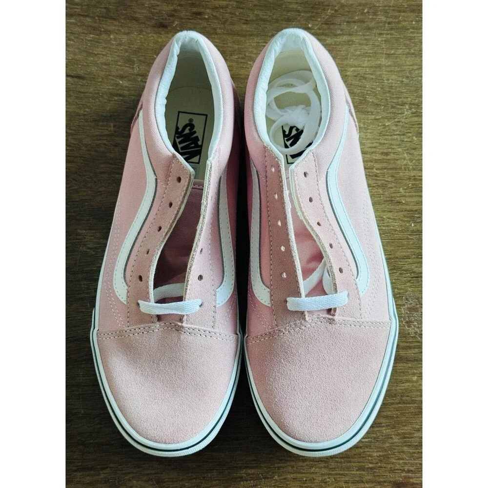 Youth Size 6.5 Vans Old Skool Women’s Size 8 Powder Pink White VN0A4UHZ9AL NIB